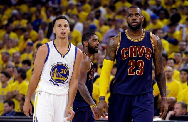 Game 7 NBA Finals 2016 LeBron James Steph Curry