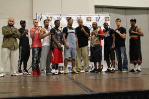 The Awakening boxers with Milton and Chris "Young King" Pearson Photograph by Charles Bielefeld
